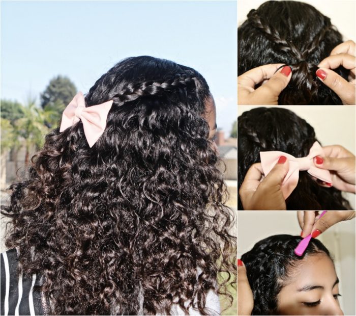Easy back to school hairstyle 📚✏️ All products used from @🤎 As I Am , Curly  Hair Style